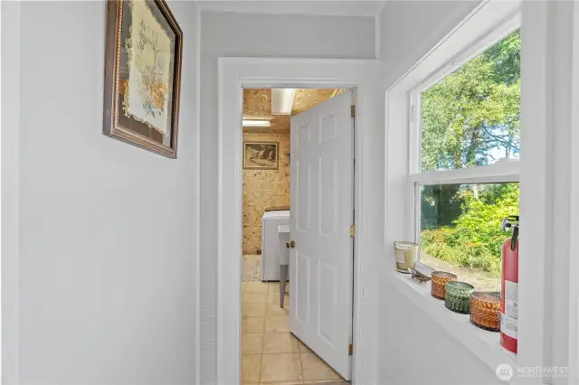 Door to laundry room