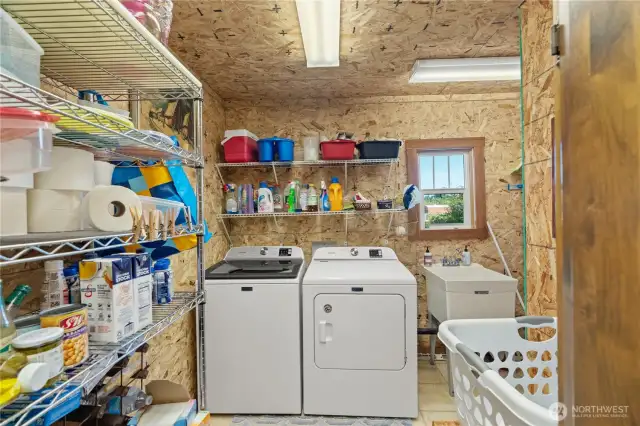 Laundry with pantry space