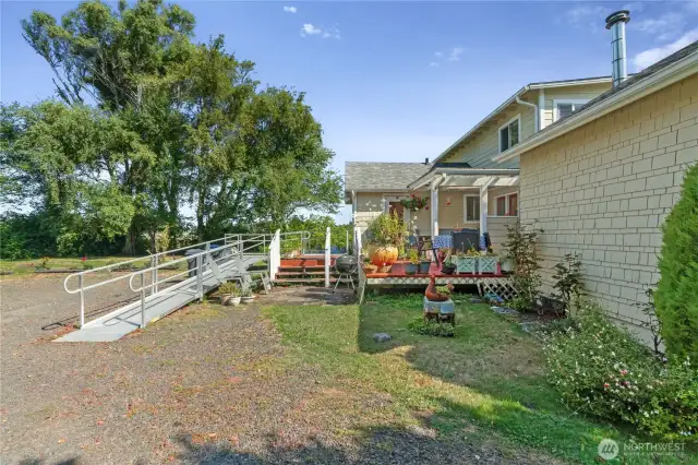 Back deck area/driveway