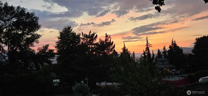 Sunset from the deck