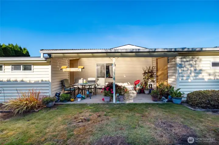 What a great space for entertaining and year-round gardening.