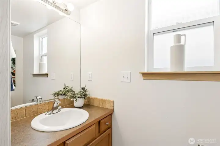 Half bath on the main floor.