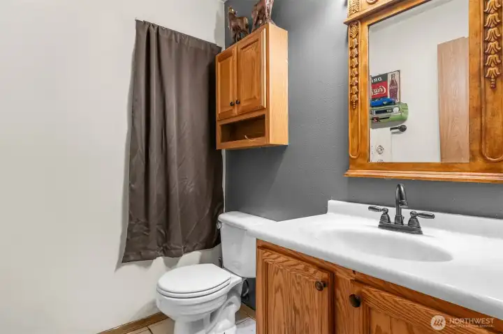 An added layer of convenience with a bathroom located on the main level