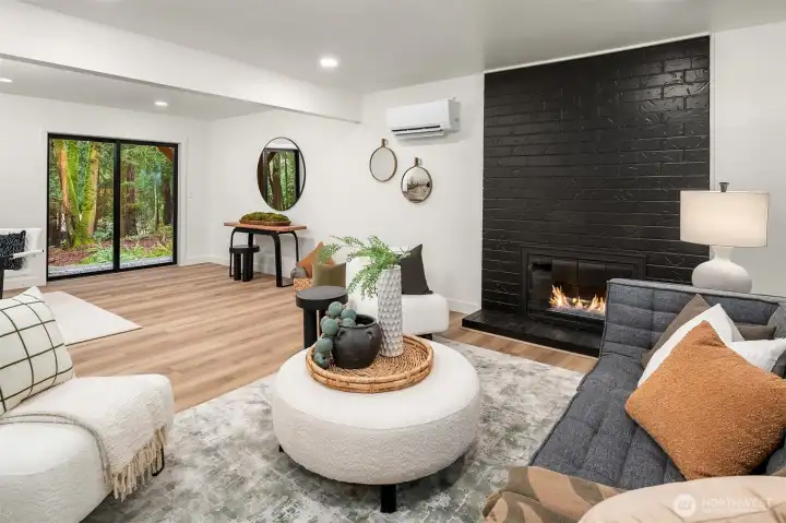 Space to create whatever you choose- home gym, den with theatre, office.