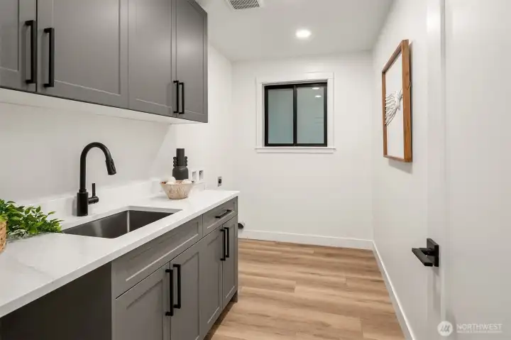 Dedicated laundry room
