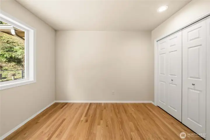 Another view of the secondary bedroom on the main floor.