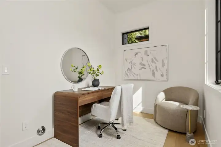 Private, Main Level Den/Office