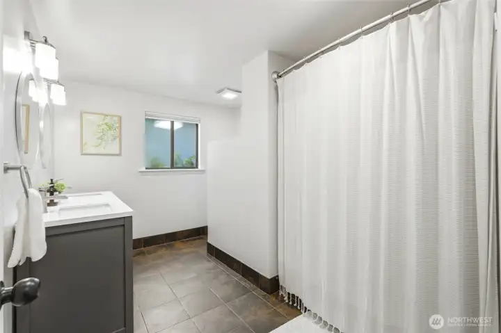 Bathroom with double sinks!