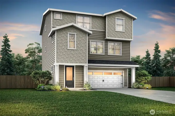 Example of the Summerwood floor plan to be located at 15114 87th Place E