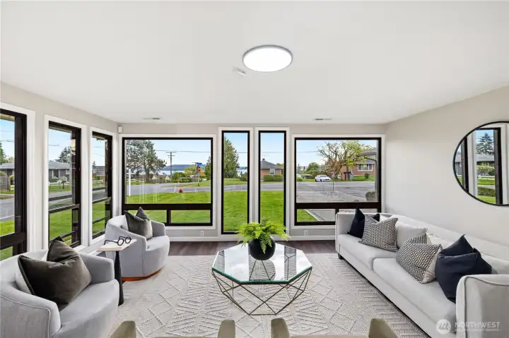 Showcasing Views of the Sound and Olympics