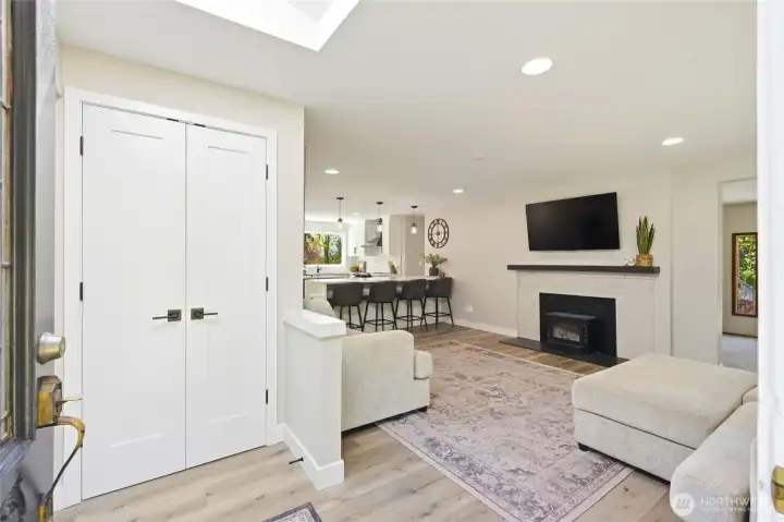 Bright and modern living room with natural light, updated finishes, and open flow perfect for everyday living and entertaining.
