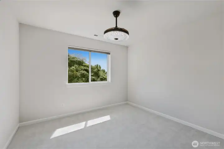 Bedroom located on 2nd floor. Room for a queen bed!