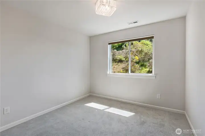 Bedroom. Both bedrooms are upgraded built in custom closets!