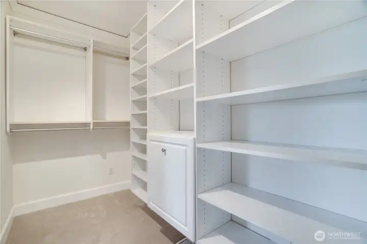 A walk-in closet that actually walks in.