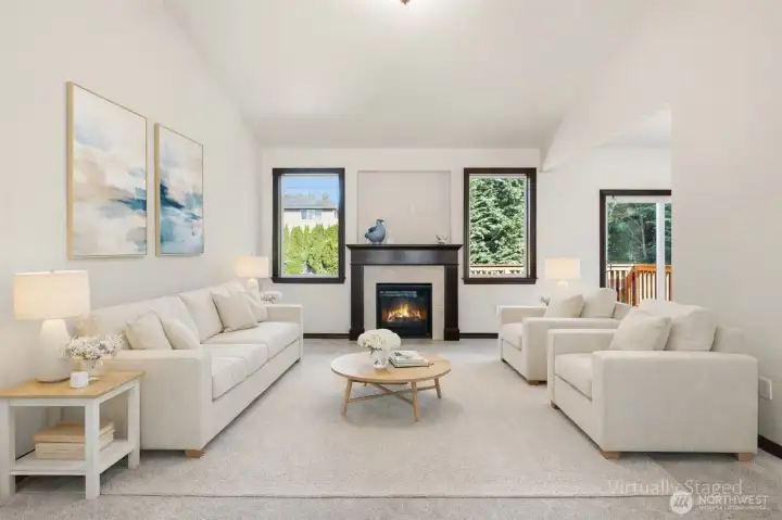 Living room (virtually staged)