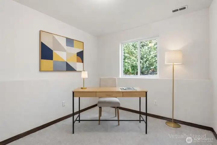 Den (virtually staged)