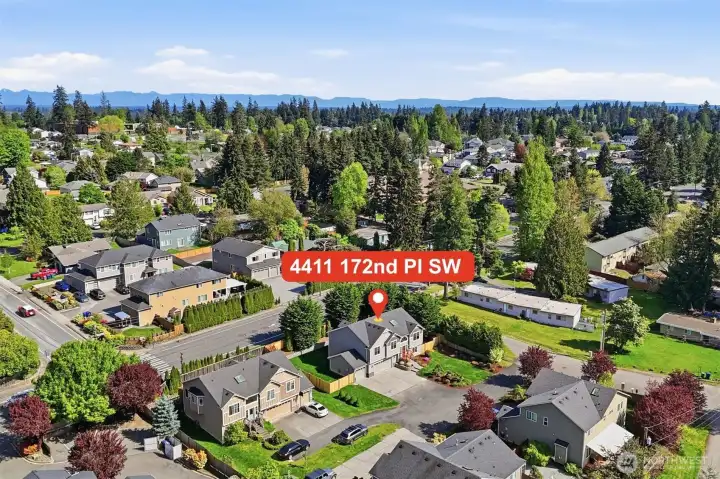 Neighborhood aerial view