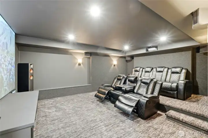 Theater room, basement Theater room, basement