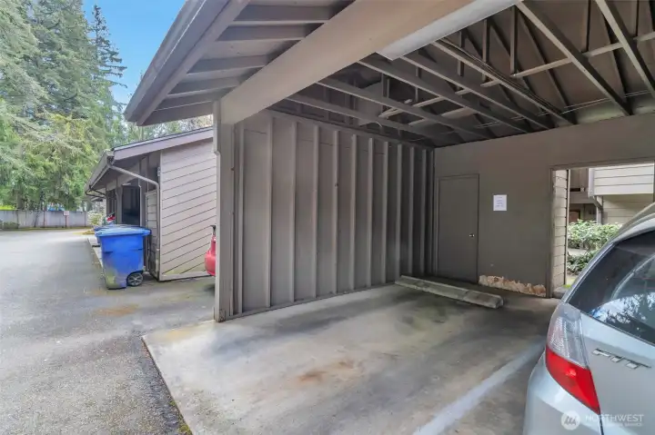 Covered carport parking