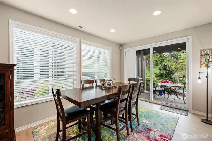 Dining Area, Opens to Large Covered Patio.