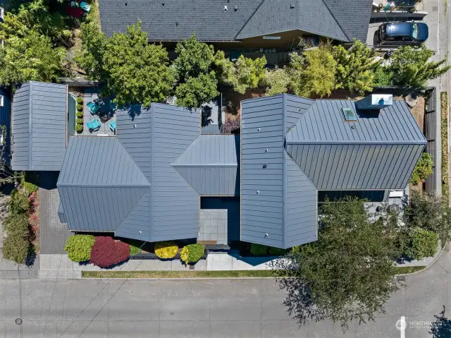 An aerial view of this property.