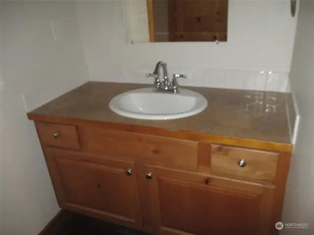 Bath cabinet in main bath