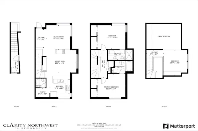 Modern open floor plan.