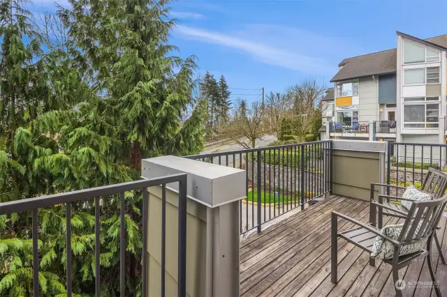 You’ll love having your own private deck which is not a standard feature.