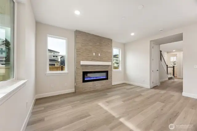 Great Room looking back down entry hall