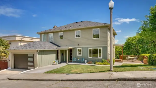 Discover this exquisite Old Town residence, perfectly positioned on a serene private street with picturesque views of the lush greenbelt—one of the home’s most treasured features. In 2020, this property underwent a top-to-bottom transformation, thoughtfully redesigned with premium upgrades, including a new roof, siding, gutters, insulation, windows, wiring, plumbing, hot water heater, and two electrical panels. The lower level offers versatile living options, ideal for a private guest suite, mother-in-law apartment, or a lucrative rental opportunity.