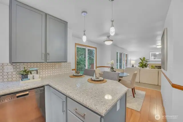 kitchen4Updated kitchen on the main floor includes upgraded appliances, painted cabinets, and stone countertops.