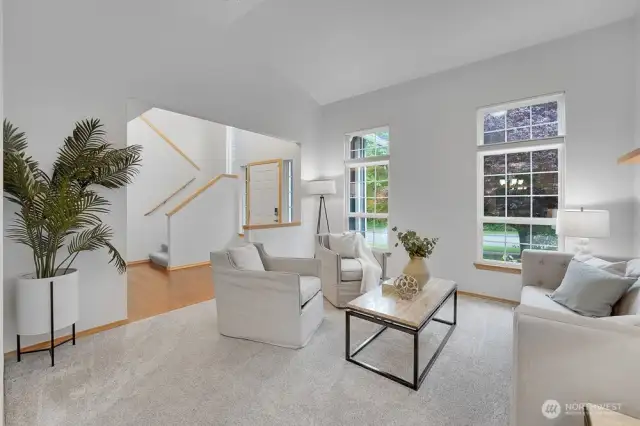 Large formal living room off the entrance