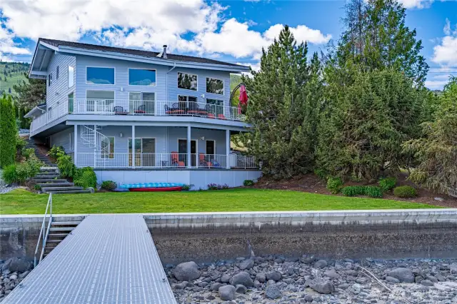 Low Bank waterfront with bulkhead