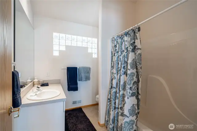 Upper level bathroom