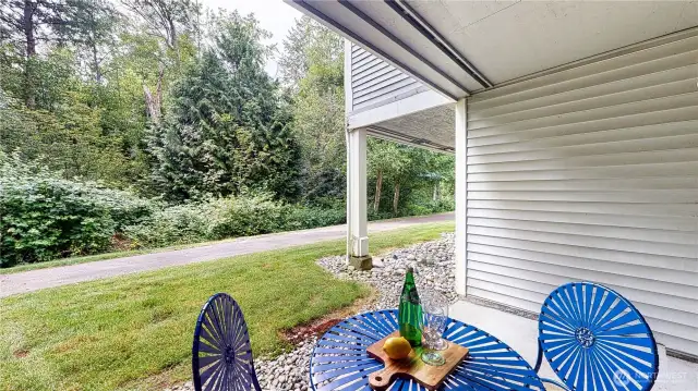 View from private patio
