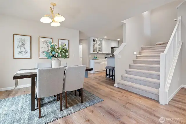 Formal dining - you won't feel "pinched" here.