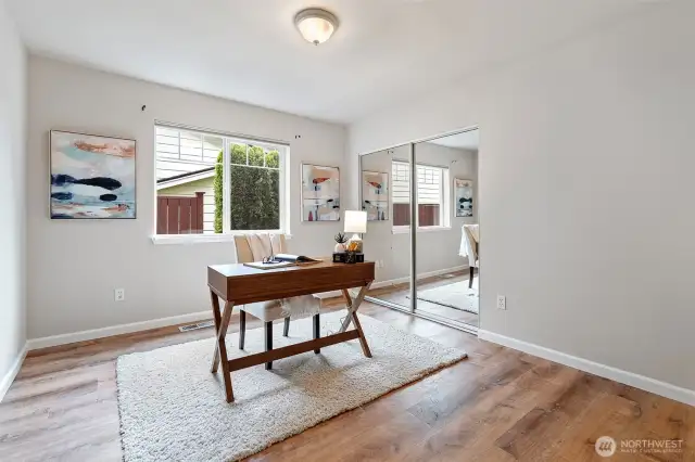 There are 3 bedrooms on the main floor  - here's one.