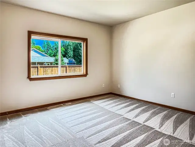 Bedroom #3, unstaged. It is not in the Matterport virtual tour since the sellers were occupying it during photos.