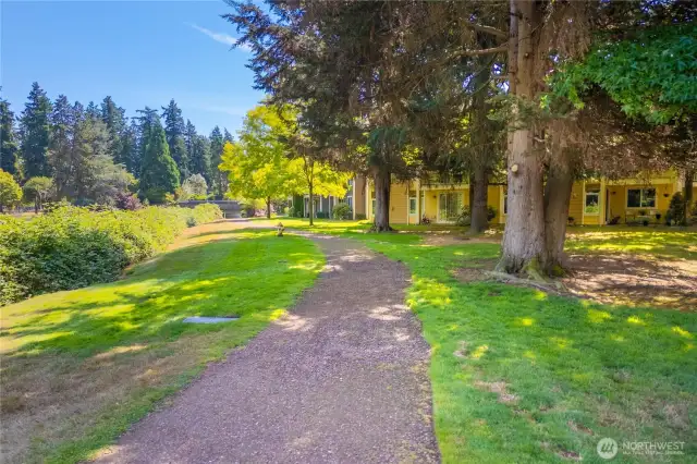 Looking south on trail.