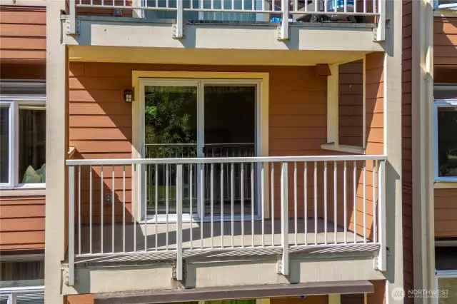 Balcony over looking court yard.