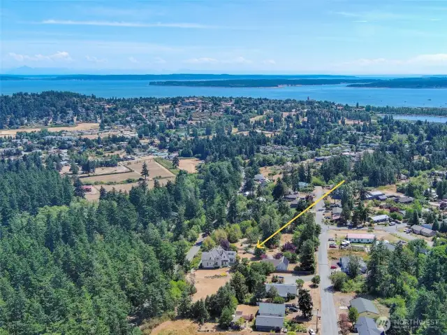 Trees surround the property, providing peacefulness and privacy.