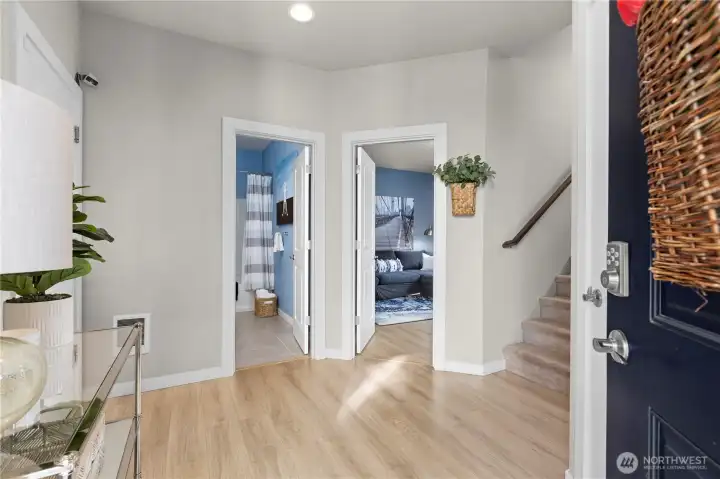 Lower level entrance with Bedroom and Full bath!