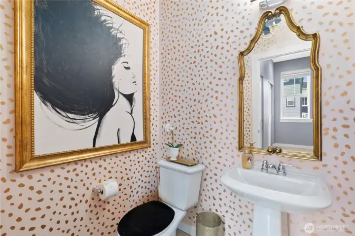 Powder room on main level