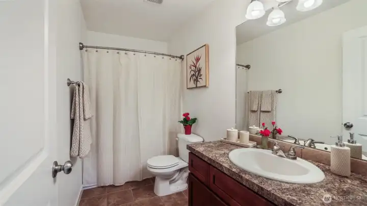 Main hall bath.