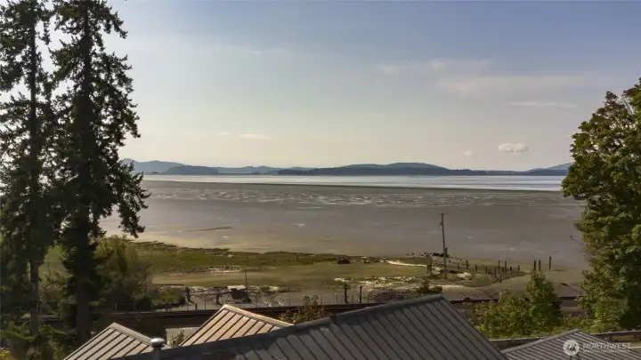 Amazing views of Samish Bay from the edge of Chuckanut Drive