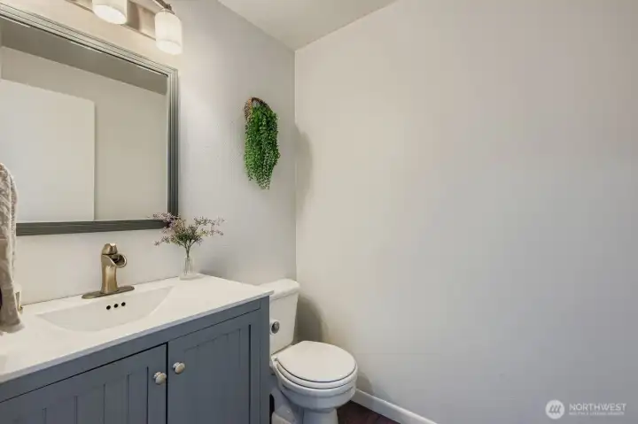 Powder room located on main level.