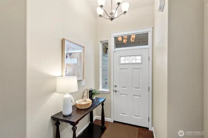 High ceilings throughout including the main entry.