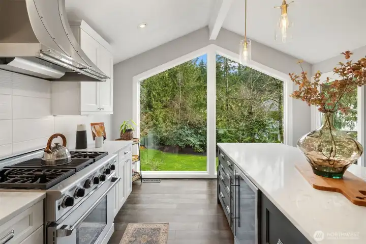 Picturesque oversized windows