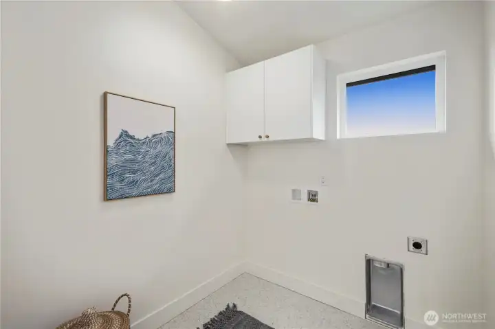 Walk in laundry room