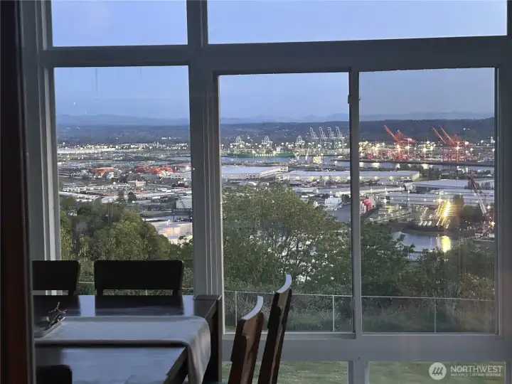 Twinkling Lights Literally at the Edge of the City